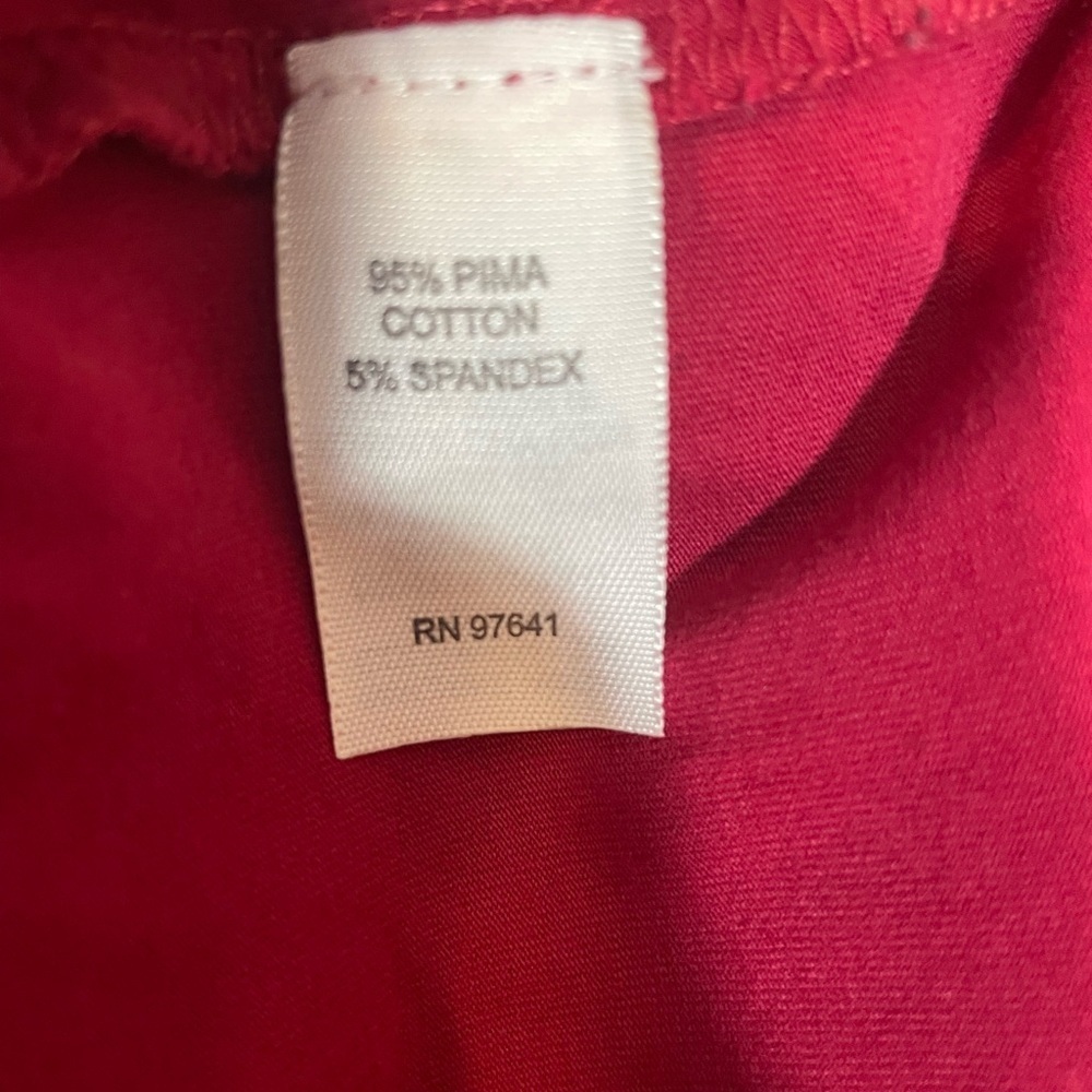 PureJill Pima Cotton Burgundy Relaxed Turtleneck Stretch Women’s Size 2X - Picture 5 of 10